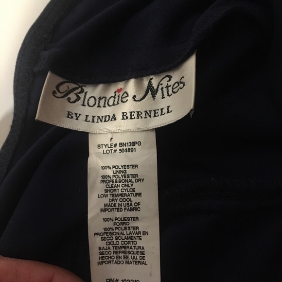 Midnight blue halter occasion dress - Picture 5 of 5